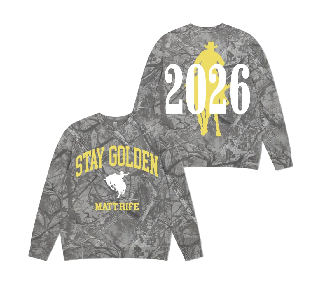 Matt Rife Stay Golden 2026 World Tour Camo Crew