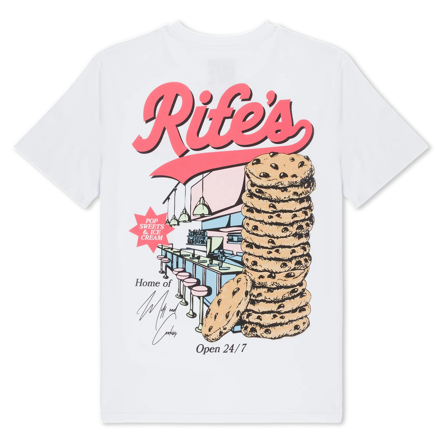 Rife's Diner White T-Shirt - Image 3